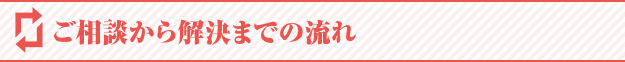ご相談から解決までの流れ